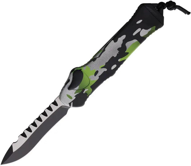 Heretic Knives Auto Hydra OTF Recurve Camo H008-10A-HCAMO by Heretic Knives