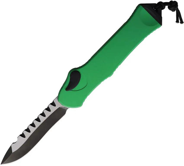 Heretic Knives Auto Hydra OTF Recurve Toxic H008-11A-TXGRN by Heretic Knives