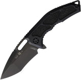Heretic Knives Medusa Framelock Recurve DLC H0106AT by Heretic Knives