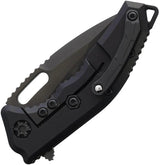Heretic Knives Medusa Framelock Recurve DLC MagnaCut Blade - High-Performance EDC Knife with Black Titanium Handle by Heretic Knives