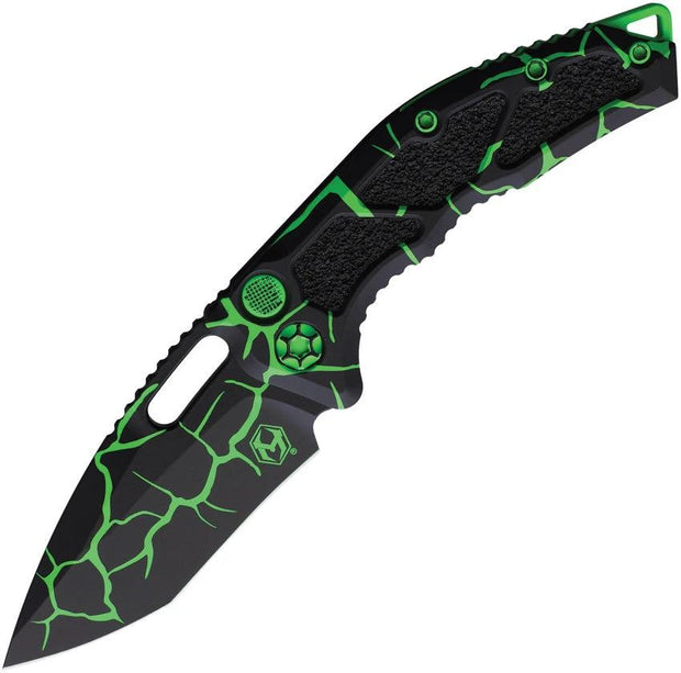 Heretic Knives Auto Medusa Button Lock Toxic H012-MAG-TX by Heretic Knives