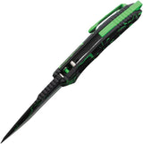 Heretic Knives Auto Medusa Button Lock - Toxic Magma Finish MagnaCut Stainless Recurve Blade by Heretic Knives
