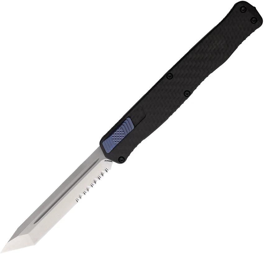 Heretic Knives Auto Cleric II OTF CF/Blue H019-2B-CF/BLU by Heretic Knives