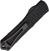 Heretic Knives Auto Manticore S OTF Bowie - Automatic Opening Knife Featuring MagnaCut Blade And Black DLC Finish by Heretic Knives