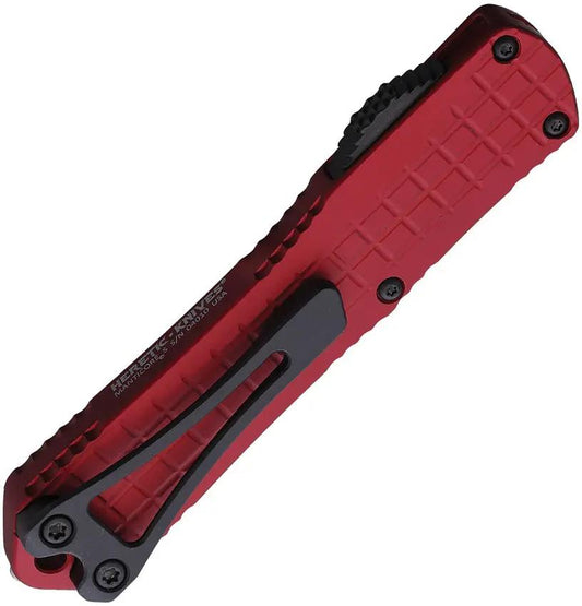 Heretic Knives Auto Manticore S OTF - Automatic Opening OTF Knife With MagnaCut Blade And Red Aluminum Handle by Heretic Knives