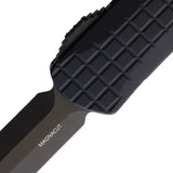Heretic Knives Auto Manticore S OTF Knife - Frag Pattern Handle With Black DLC CPM MagnaCut Blade by Heretic Knives