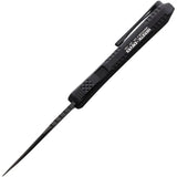 Heretic Knives Auto Manticore E OTF - Black DLC Coated Partially Serrated Elmax Bowie Blade by Heretic Knives