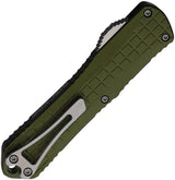 Heretic Knives Auto Manticore E OTF Bowie - Automatic Opening With MagnaCut 3-Inch Blade And OD Green Aluminum Handle by Heretic Knives