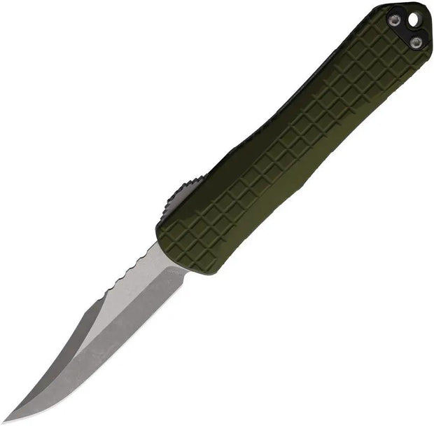 Heretic Knives Auto Manticore E OTF Bowie H026BF-5A-GRN by Heretic Knives