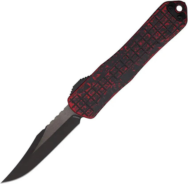 Heretic Knives Auto Manticore E OTF Bowie H026BF-6A-BRKRED by Heretic Knives