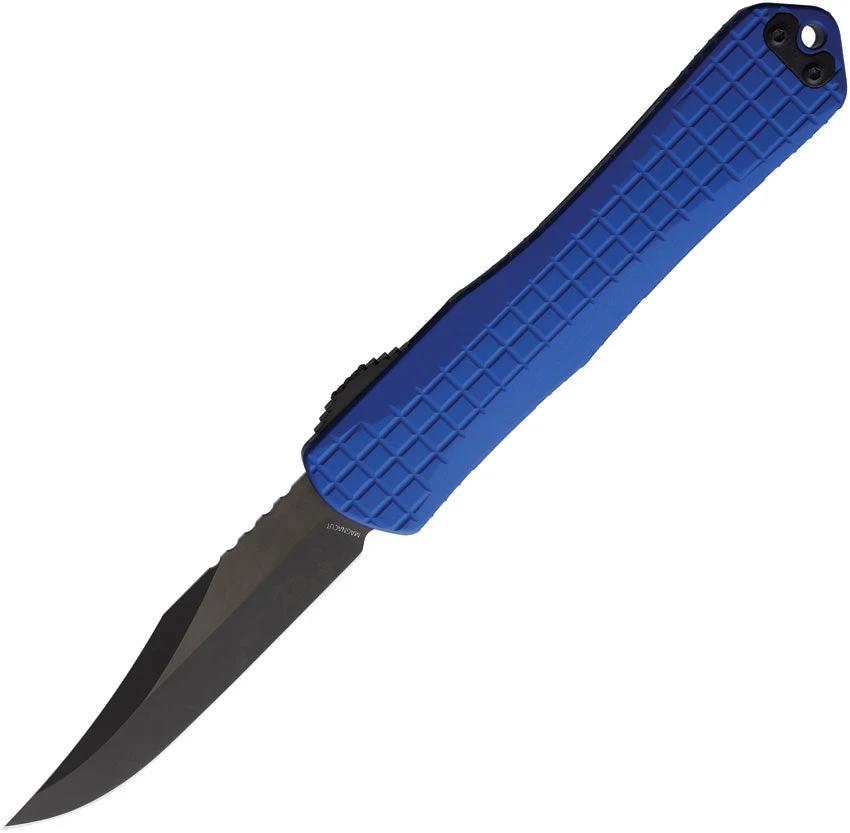 Heretic Knives Auto Manticore X OTF Bowie H030BF-6A-BLU by Heretic Knives
