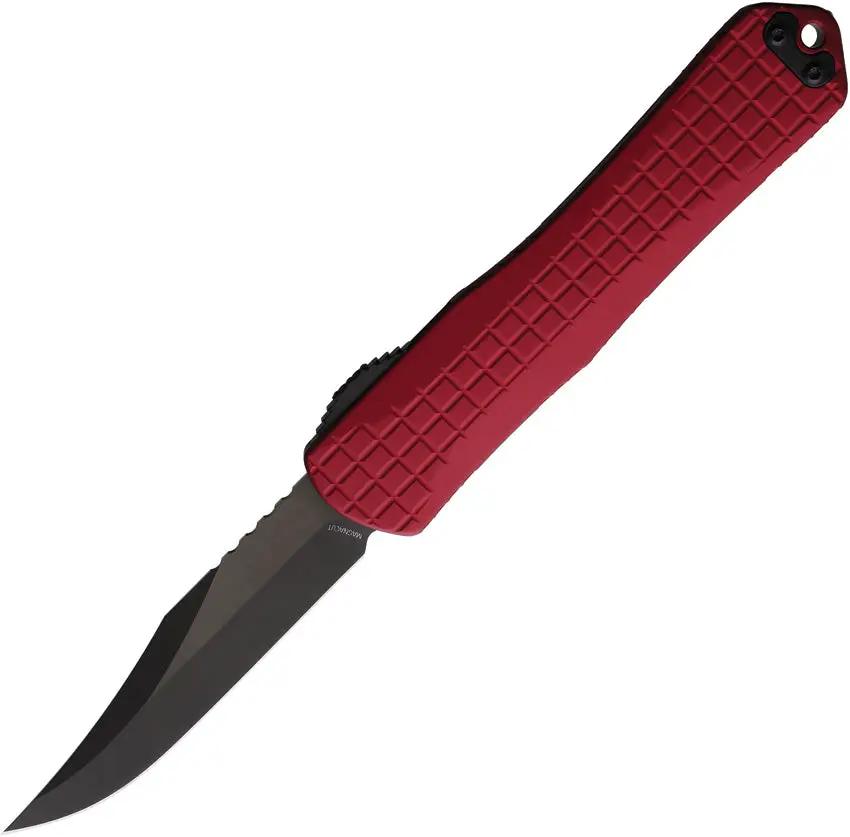 Heretic Knives Auto Manticore X OTF Bowie H030BF-6A-RED by Heretic Knives
