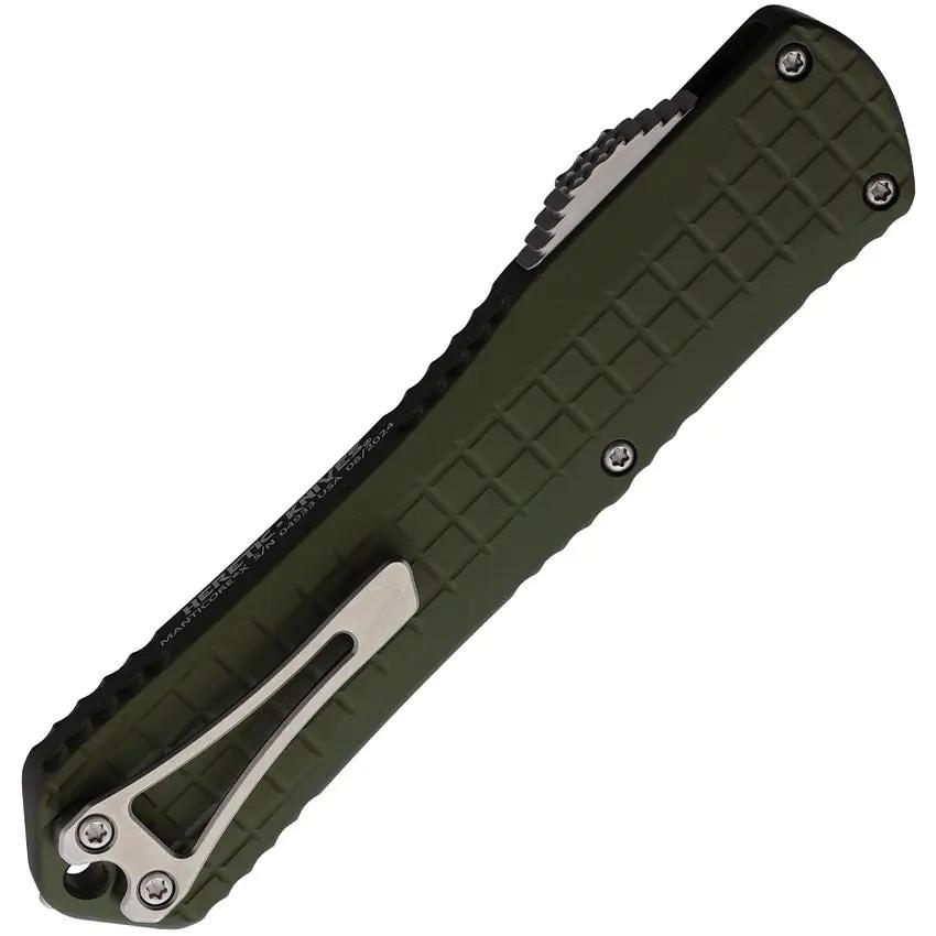 Heretic Knives Auto Manticore X Recurve OTF H033F-2A-GRN by Heretic Knives