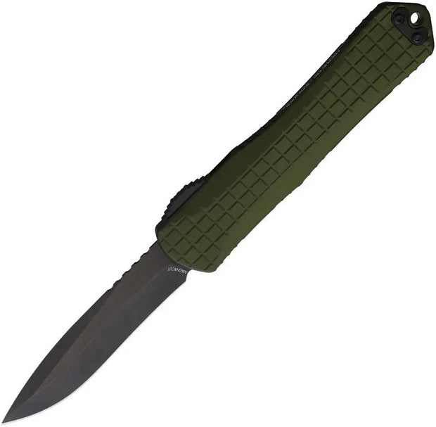 Heretic Knives Auto Manticore X Recurve OTF H0033F6AGRN by Heretic Knives