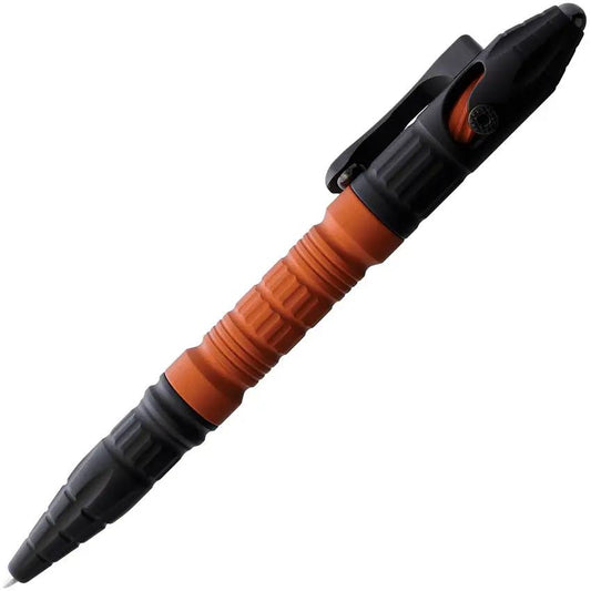Heretic Knives Thoth Tactical Pen Orange H038-AL-OR - Bolt Action Aluminum Pen With Glass Breaker by Heretic Knives