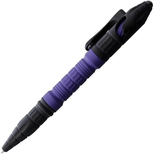 Heretic Knives Thoth Tactical Pen Purple Aluminum Bolt Action Glass Breaker Pocket Clip by Heretic Knives