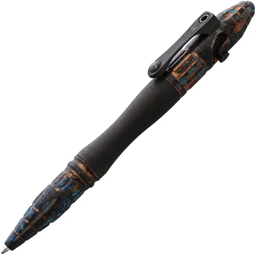 Heretic Knives Thoth Tactical Pen Blue H038-DLC/CHEM by Heretic Knives