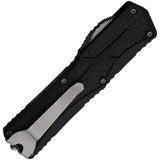 Heretic Knives Auto Colossus OTF Automatic Opening MagnaCut Blade Five Inch Closed Black Aluminum Handle With Traction by Heretic Knives