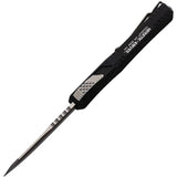Heretic Knives Auto Colossus OTF Automatic Opening MagnaCut Blade Five Inch Closed Black Aluminum Handle With Traction by Heretic Knives