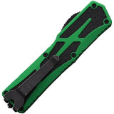 Heretic Knives Auto Colossus OTF Tanto - Automatic Opening, MagnaCut Blade, Green Aluminum Handle by Heretic Knives