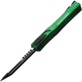 Heretic Knives Auto Colossus OTF Tanto - Automatic Opening, MagnaCut Blade, Green Aluminum Handle by Heretic Knives