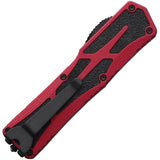 Heretic Knives Auto Colossus OTF Tanto Red - Automatic Opening, MagnaCut Blade, Red Aluminum Handle by Heretic Knives