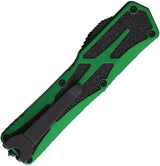 Heretic Knives Auto Colossus OTF - Toxic Green Aluminum Handle With Black Traction Inlay And MagnaCut Blade by Heretic Knives