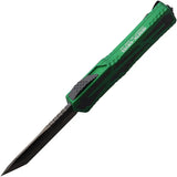 Heretic Knives Auto Colossus OTF - Toxic Green Aluminum Handle With Black Traction Inlay And MagnaCut Blade by Heretic Knives