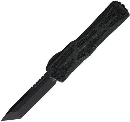 Heretic Knives Auto Colossus OTF Tanto H040-8A-BRKGRN by Heretic Knives