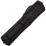 Heretic Knives Auto Colossus OTF Tanto - Automatic Opening MagnaCut Blade Black Stonewash by Heretic Knives