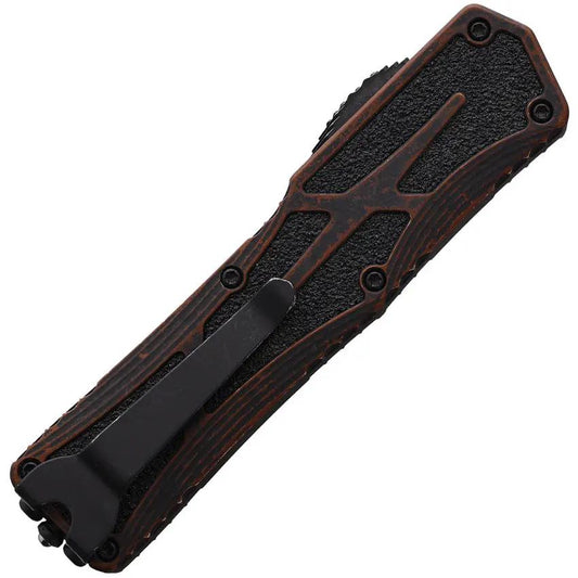 Heretic Knives Auto Colossus OTF Tanto - Automatic Opening MagnaCut Blade Black Stonewash by Heretic Knives