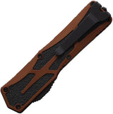 Heretic Knives Auto Colossus OTF DLC RB - MagnaCut Double Edge Blade With Rootbeer Aluminum Handle by Heretic Knives
