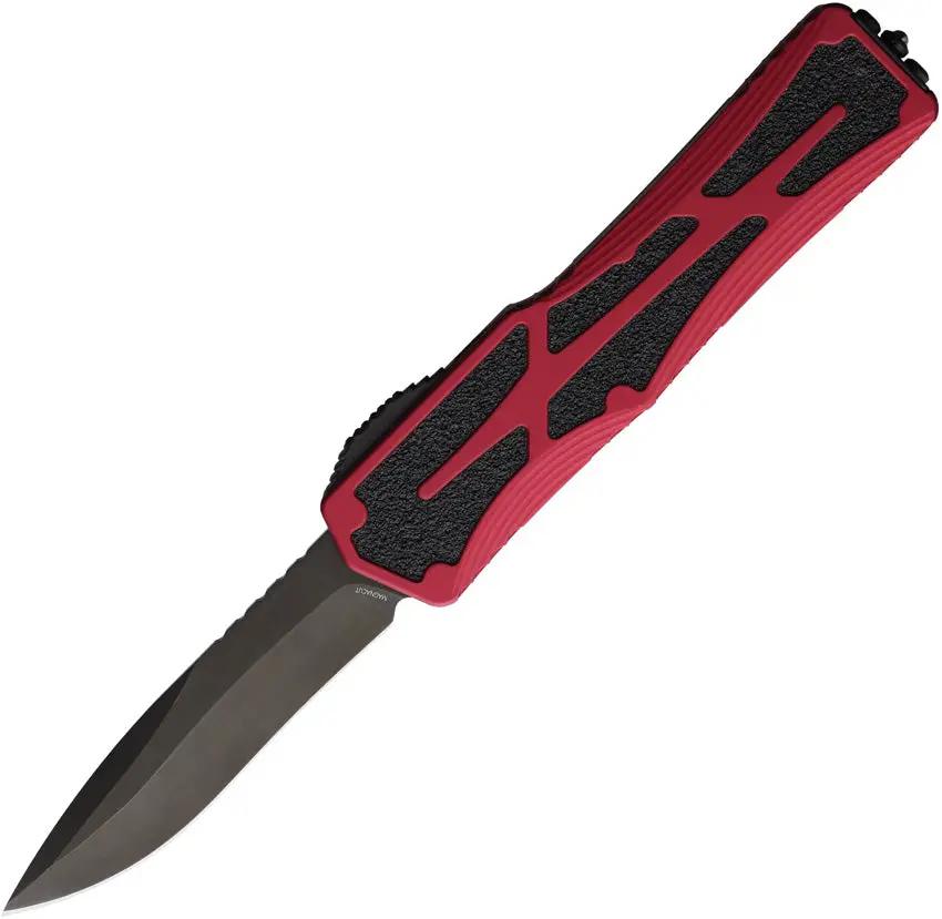 Heretic Knives Auto Colossus OTF Recurve Rd H042-6A-RED by Heretic Knives