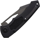Heretic Knives Pariah Button Lock DLC Tact H046-6B-T - Partially Serrated MagnaCut Drop Point Blade With DLC Coating by Heretic Knives