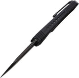 Heretic Knives Pariah Button Lock DLC Tact H046-6B-T - Partially Serrated MagnaCut Drop Point Blade With DLC Coating by Heretic Knives