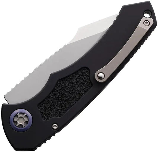 Heretic Knives Auto Pariah Button Lock SW H048-2A - Automatic Opening With MagnaCut Drop Point Blade by Heretic Knives
