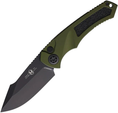 Heretic Knives Auto Pariah Button Lock OD H048-4A-GRN by Heretic Knives