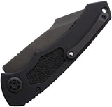 Heretic Knives Auto Pariah Button Lock - Automatic Opening, Black MagnaCut Drop Point Blade by Heretic Knives