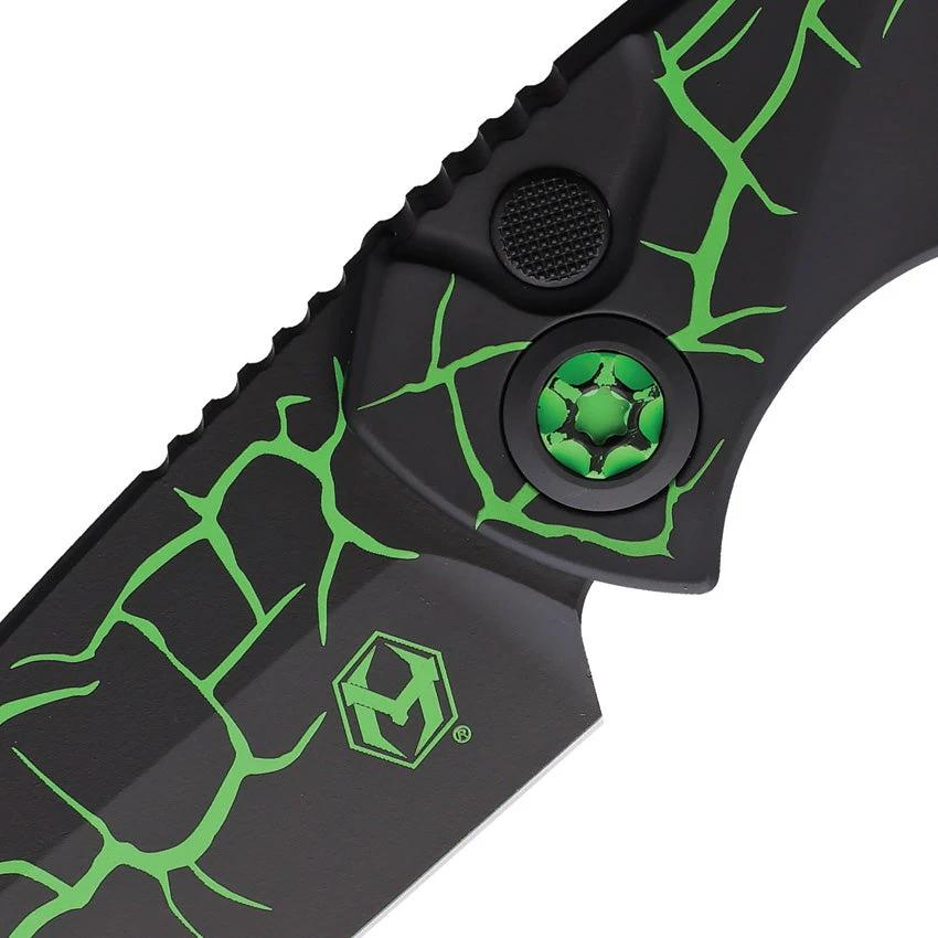 Heretic Knives Auto Pariah Button Lock Grn H048-MAG-TX by Heretic Knives