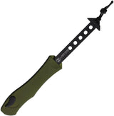 Heretic Knives Auto Hydra V4 OTF Green H407-5A-GRN - Automatic Opening with MagnaCut Blade and OD Green Aluminum Handle by Heretic Knives