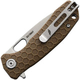 Honey Badger Knives Small Linerlock Tan HB1022 by Honey Badger Knives