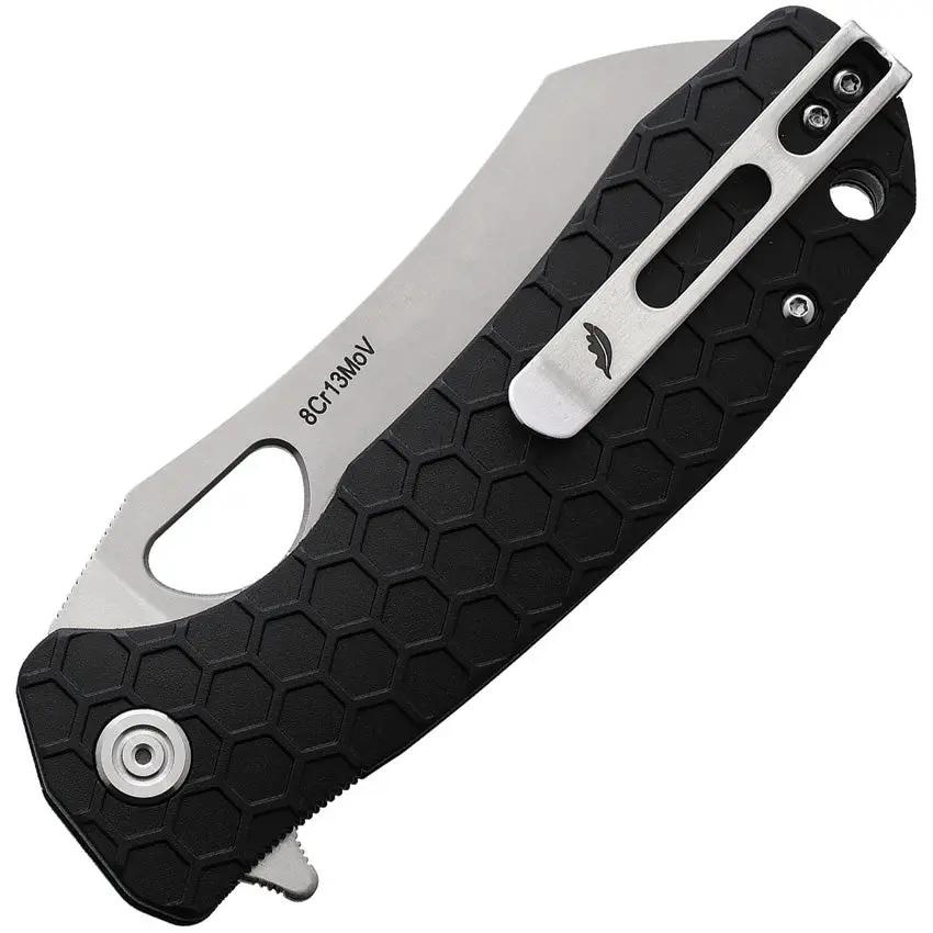 Honey Badger Knives Warncleaver Linerlock HB1031 - Satin Blade, 8Cr13MoV Steel, Extended Tang by Honey Badger Knives