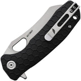Honey Badger Knives Warncleaver Linerlock HB1038 - Durable 8Cr13MoV Blade With Textured GRN Handle and Pocket Clip by Honey Badger Knives