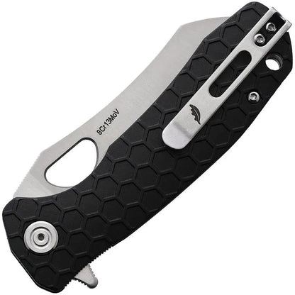 Honey Badger Knives Warncleaver Linerlock HB1038 - Durable 8Cr13MoV Blade With Textured GRN Handle and Pocket Clip by Honey Badger Knives