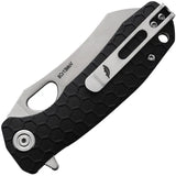 Honey Badger Knives Warncleaver Linerlock HB1045 - 2.75 Inch Satin 8Cr13MoV Blade With Textured GRN Handle by Honey Badger Knives