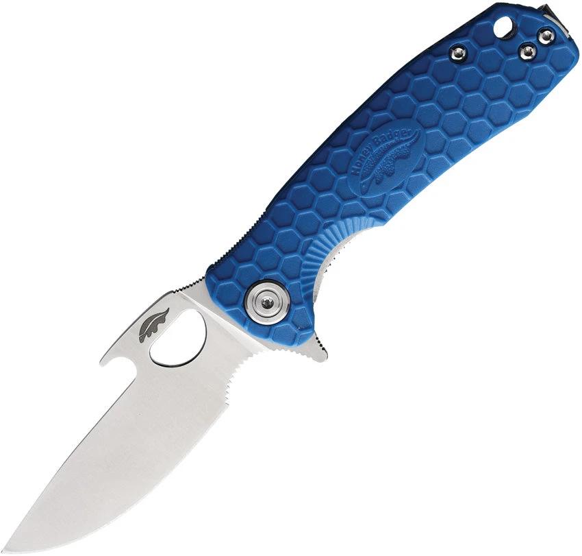 Honey Badger Knives Small Easy Open Linerlock Blue HB1074 by Honey Badger Knives