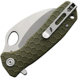Honey Badger Knives Medium Claw Linerlock Grn HB1123 by Honey Badger Knives