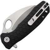 Honey Badger Knives Medium Claw Linerlock HB1131 - 3 Inch Serrated 8Cr13MoV Blade With Textured GRN Handle by Honey Badger Knives