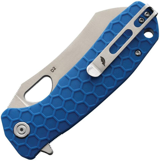 Honey Badger Knives Lg Warncleaver Linerlock Blue HB1158 by Honey Badger Knives
