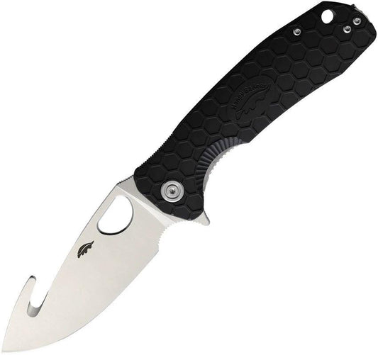 Honey Badger Knives Large Hook Linerlock Black HB1251 by Honey Badger Knives